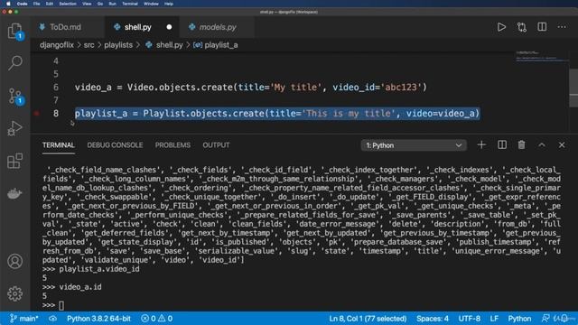 003 Django Managed Python Shell to explore Foreign Keys смотреть онлайн