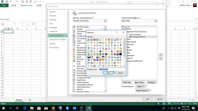 Insert a menu and customize ribbon in excel 2010 to 2016 смотреть онлайн