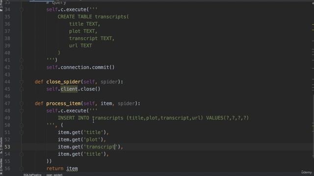 11. Exporting Data to a Database MongoDB and SQLite 3. SQLite3 смотреть онлайн