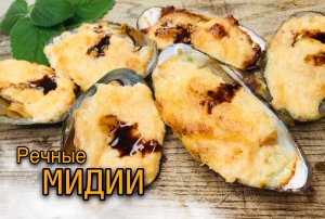 Мидии запечённые в духовке с сыром. Как варить мидии.