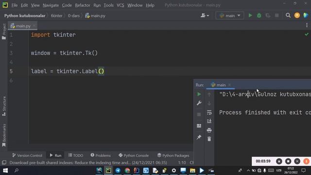 Python tkinter kutubxonasi 1-dars | Grafik interfeysda birinchi dastur смотреть онлайн