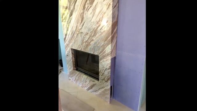 Облицовка камина из мрамора, или Пано из мрамора с камином.