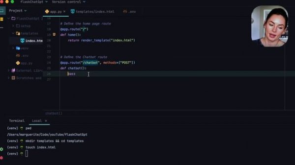 How to make a chatbot in python ? ChatGPT chatbot using Python and Flask