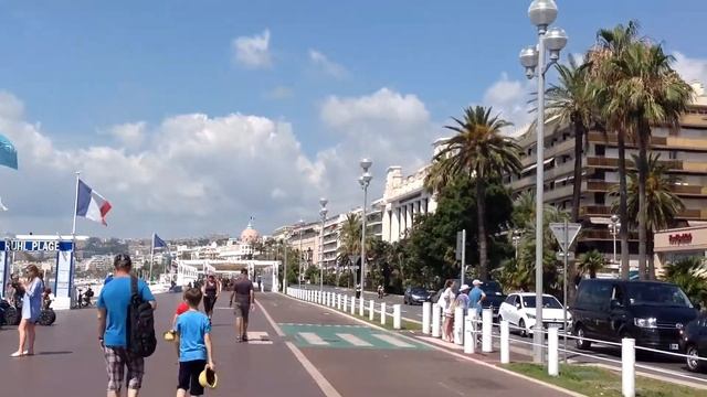 Ницца прогулка по Английской набережной Nice Promenade des Anglais смотреть онлайн