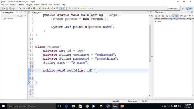 Java Tutorials 12 private access specifier and import key words смотреть онлайн
