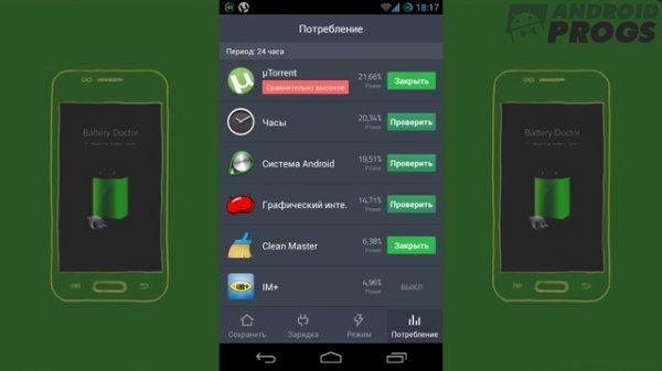 Battery Doctor для Андроид - краткий обзор приложения 