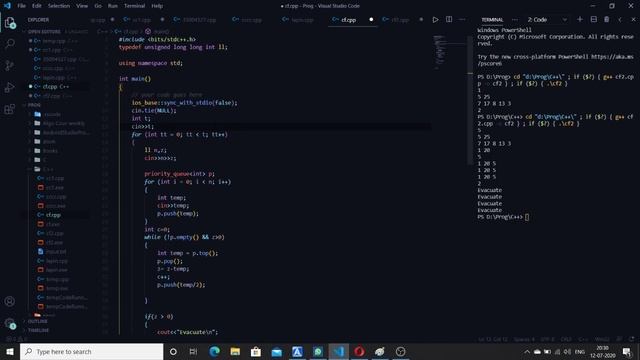 Codechef DSA Learning Series - STL - Priority Queue -Save Konoha: SAVKONO Solution With Explainatio смотреть онлайн