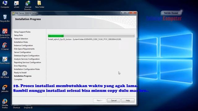 Cara Install Ms Sql Server 2008 R2 dan akses dari Komputer Lain смотреть онлайн