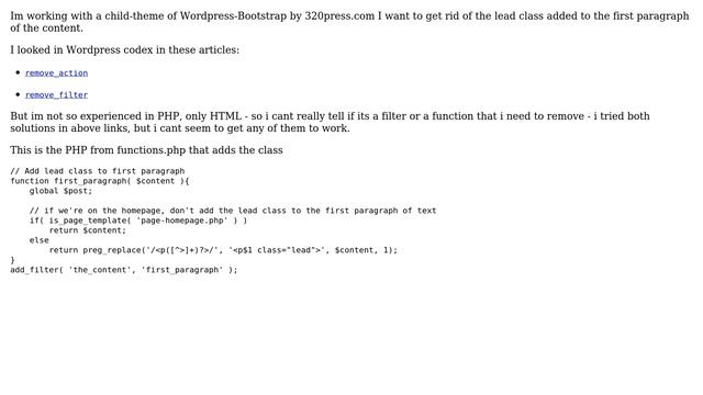 Wordpress: Remove function or filter смотреть онлайн