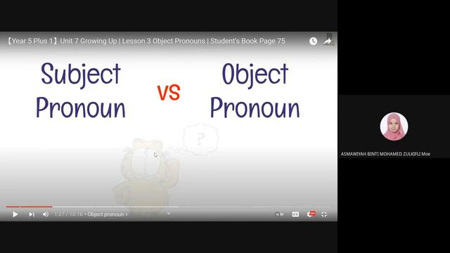Unit 7 : Object Pronouns смотреть онлайн