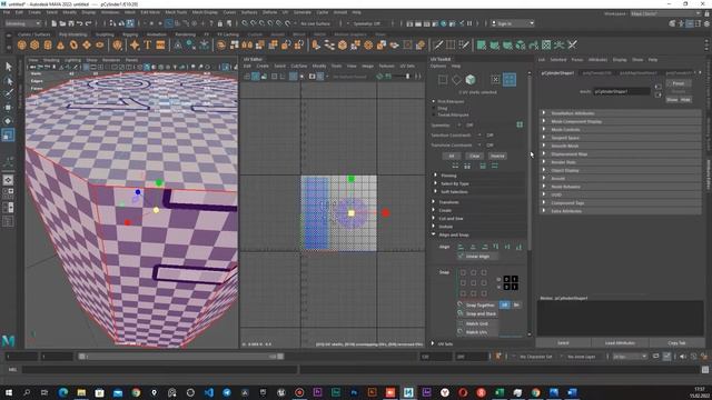Часть 4 / Оптимизация UV-пространства в Maya Autodesk / Layout / Match Grid смотреть онлайн