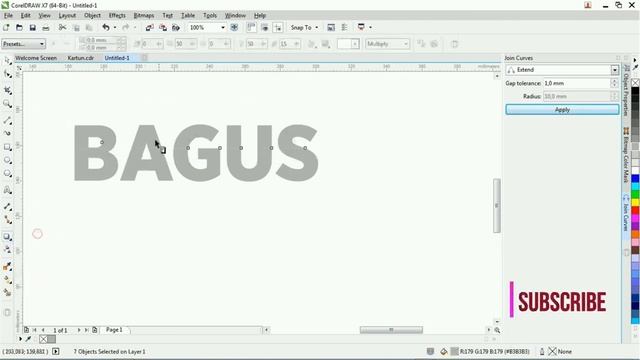 Break Apart Text Using Coreldraw - Tutorial Coreldraw