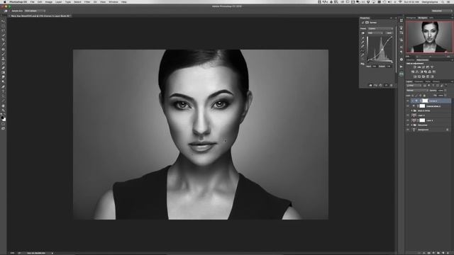 How to Create a Dramatic Black and White Portrait in Photoshop смотреть онлайн