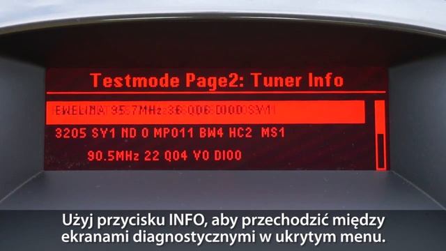 Ukryte menu Opel CD400+ (test mode radio Astra Insignia Meriva Zafira Vauxhall) смотреть онлайн