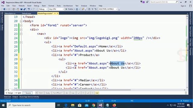 Asp.Net Tutorial - Responsive navigational dropdown menu in asp.net | swift learn смотреть онлайн