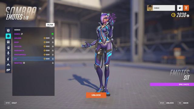 Overwatch 2 Sombra All Skins and Stuff смотреть онлайн