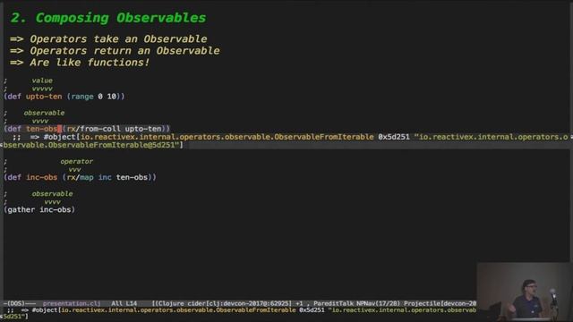 Reactive Programming with RxJava and Clojure (2017 Clearwater Devcon) смотреть онлайн