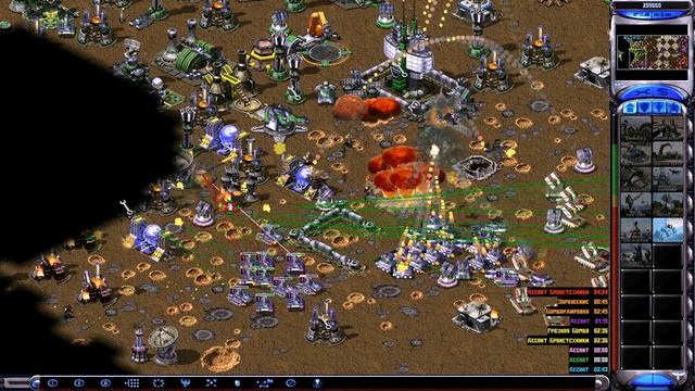 (* еле выжили) Red Alert 2: Reborn 2.2 [MOD] - 2x6 people VS AI | Vektor, RopeR смотреть онлайн