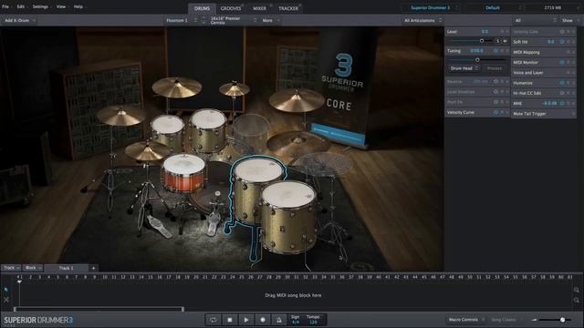 Superior Drummer 3  Drums