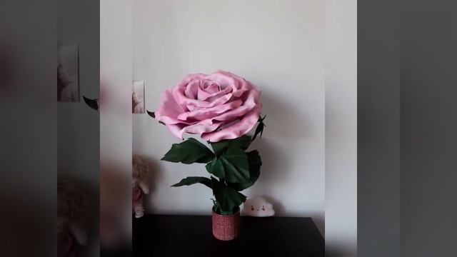 РОЗОВАЯ РОЗА- СВЕТИЛЬНИК, своими руками смотреть онлайн