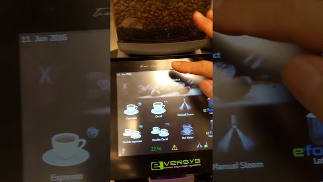 Eversys espresso machine ETC calibration смотреть онлайн