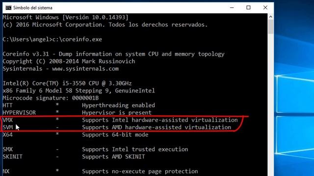 Saber si tu CPU admite virtualización, NX, PAE, SSE2 y otros смотреть онлайн