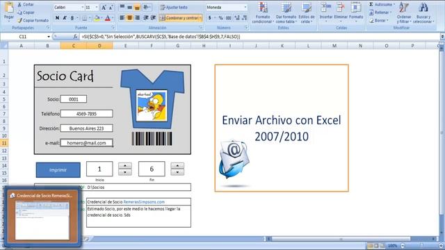 Enviar archivos con Excel 2007-2010 смотреть онлайн