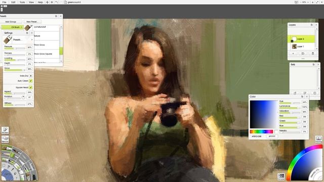 Making any digital painting look traditional with Artrage: Photoshop Meets Artrage смотреть онлайн