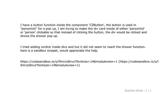 HTML : Clickable div acting as a button function react js смотреть онлайн