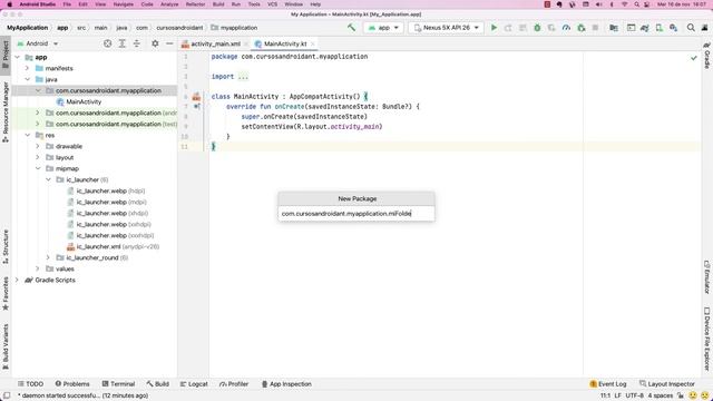 Como crear carpetas en Android Studio? Paquetes para clases, directorios para recursos xml y más. смотреть онлайн