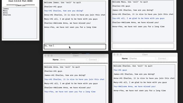 Multi-user Group Chat Application in Python Tutorial смотреть онлайн