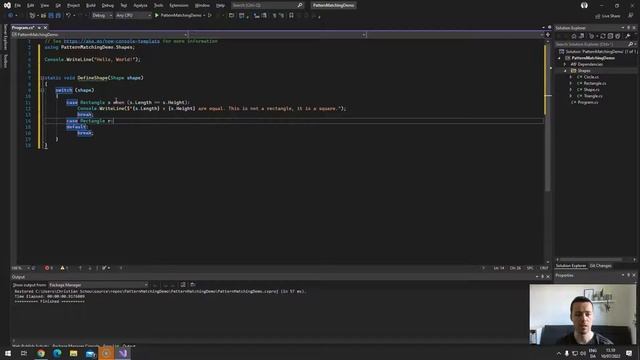 How to do Pattern Matching in Switch Statements with C# смотреть онлайн