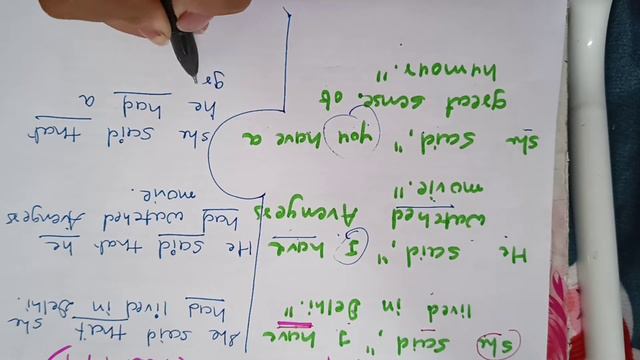 direct indirect speech.preseent perfect to past, simple past to past perfect , part 4 смотреть онлайн