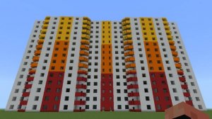 Строим многоэтажный дом в майнкрафте.