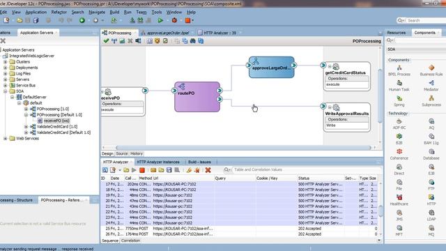 Purchase Order part 2 using JDeveloper Oracle SOA 12c смотреть онлайн