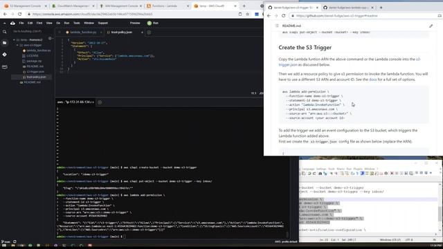 AWS S3 Upload Event Triggering a Python Lambda on Cloud9 смотреть онлайн
