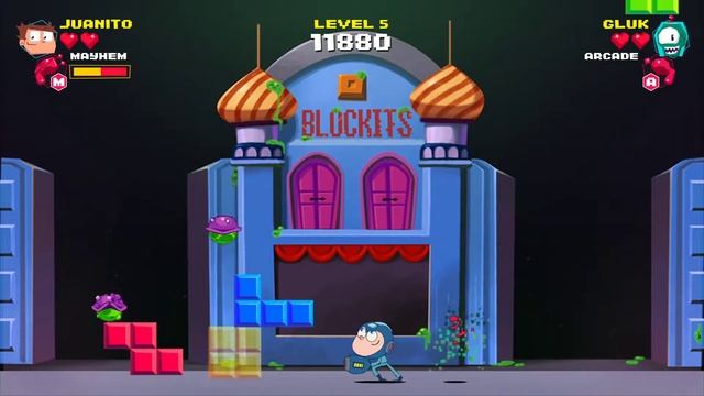 Arcade Mayhem Juanito Gameplay #1 : BLOCKITS | 2 Player Co-op смотреть онлайн