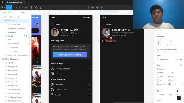 Cara Membuat Design UI Movie App di Figma - Part 5 смотреть онлайн