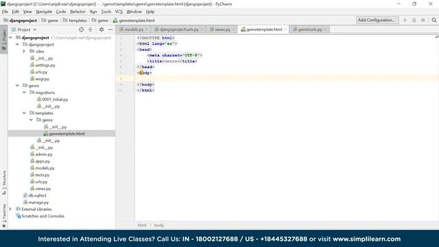 Python Django Tutorial | Django Python Tutorial | Python Tutorial For Beginners | SimpliCode смотреть онлайн