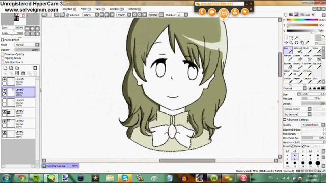 Haruka Tutorial - Coloring/Shading in PaintTool Sai смотреть онлайн