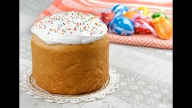 Пасхальный кулич с изюмом. смотреть онлайн