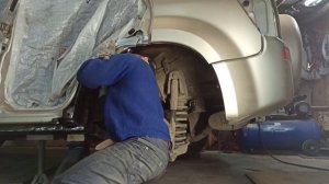 Ремонтный порог и задняя арка крыла Сузуки Гранд Витара