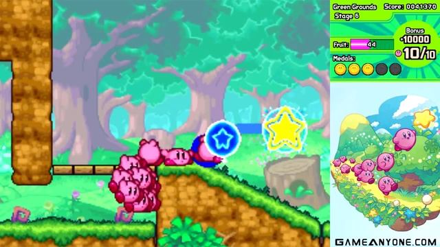 Kirby Mass Attack Walkthrough - Part 6: Stage 1-6
