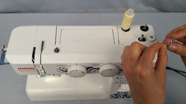 Намотка шпульки (на примере, электромеханической швейной машины Janome 1547) смотреть онлайн