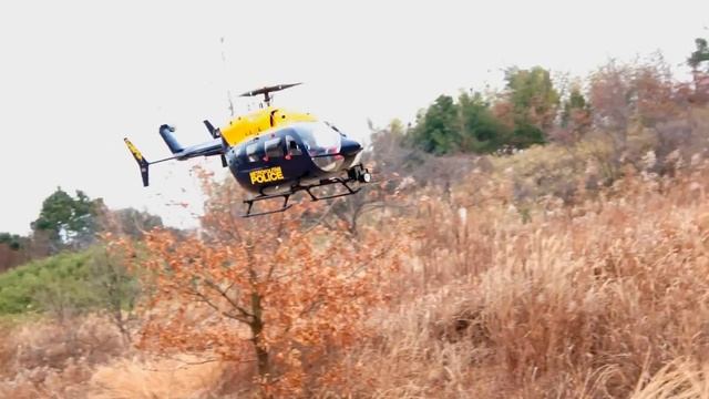 EC145 RC 500 size customize helicopter Test flight T-rex500 Multi Blades Main Rotor смотреть онлайн