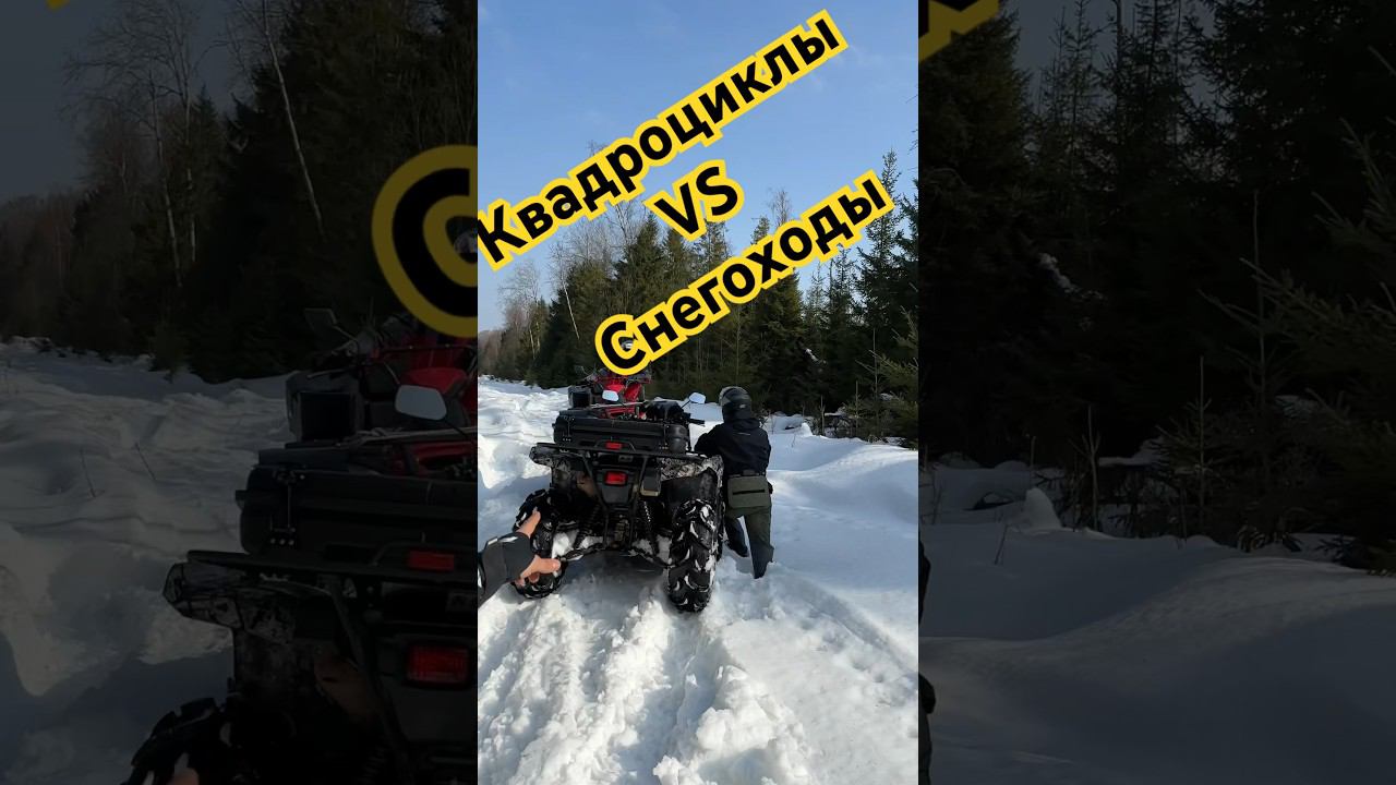 Квадроциклы стелс брп биг фут против снегохода! Буран рулит смотреть онлайн