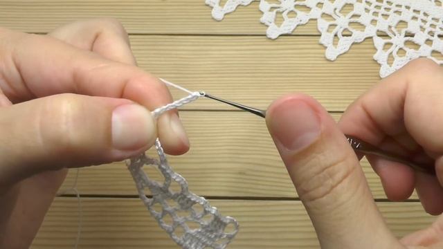 КАЙМА КРЮЧКОМ простое вязание для начинающих МАСТЕР-КЛАСС схема Easy to Crochet Tape Lace pattern смотреть онлайн