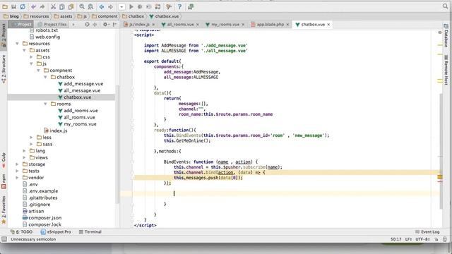 lesson 30 real time chat app laravel vuejs pusher get user info when login to room смотреть онлайн