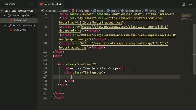 Bootstrap active list group || Bootstrap list || Bootstrap group смотреть онлайн