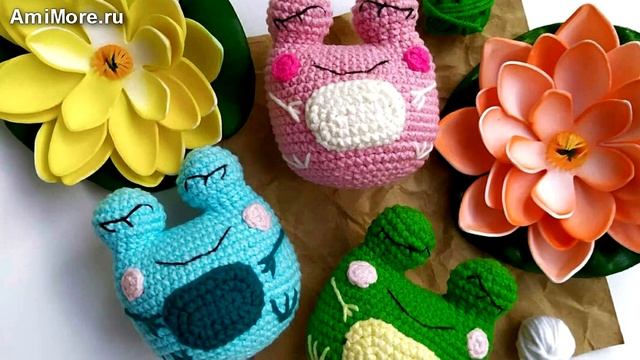 Амигуруми: схема Лягушата. Игрушки вязаные крючком - Free crochet patterns. смотреть онлайн